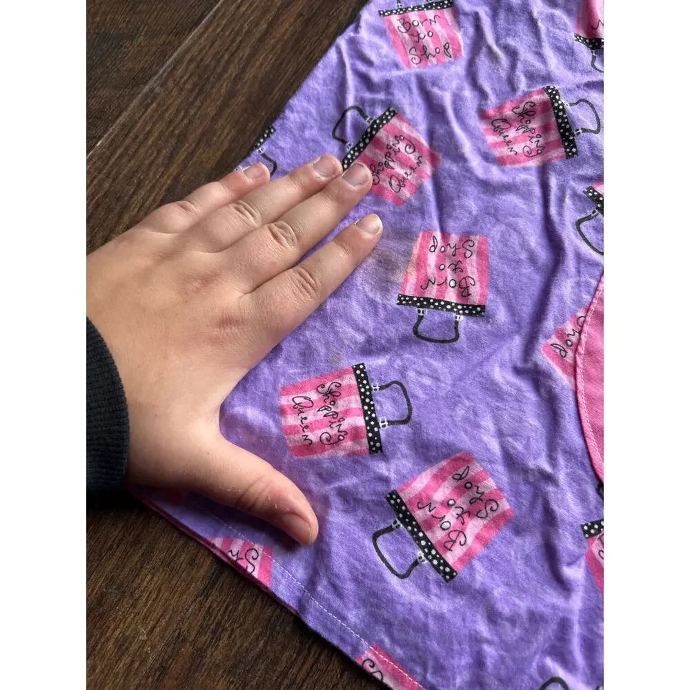 Shopping Queen Apron Pink Purple Shop Til You Drop